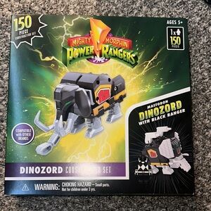 Lego Power Ranger black ranger and dinozord